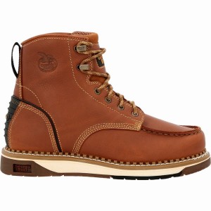 Μποτακια Εργασιασ Georgia Boot AMP LT Wedge Moc-toe ανδρικα καφε | TM9546281