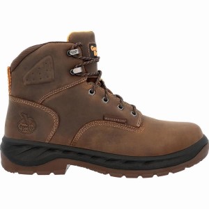 Μποτακια Εργασιασ Georgia Boot OT Alloy toe αδιαβροχα ανδρικα καφε | EA4539702