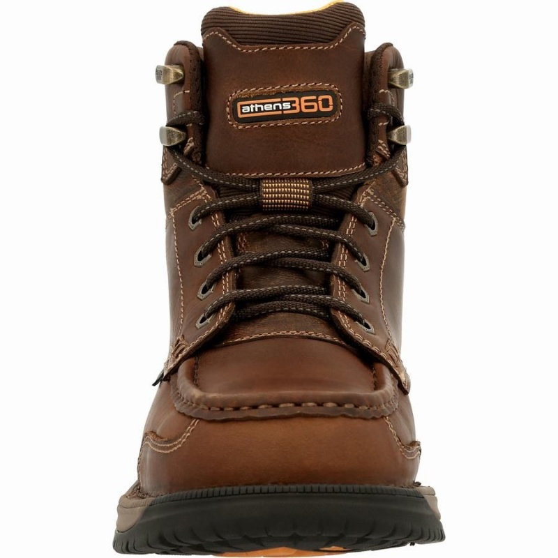 Μποτακια Εργασιασ Georgia Boot Athens 360 αδιαβροχα Steel toe ανδρικα καφε | HZ8236514