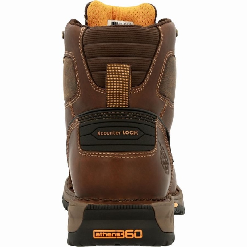 Μποτακια Εργασιασ Georgia Boot Athens 360 αδιαβροχα Steel toe ανδρικα καφε | HZ8236514