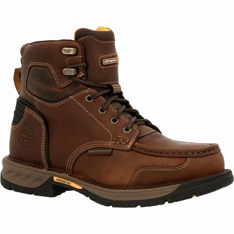 Μποτακια Εργασιασ Georgia Boot Athens 360 αδιαβροχα Steel toe ανδρικα καφε | HZ8236514