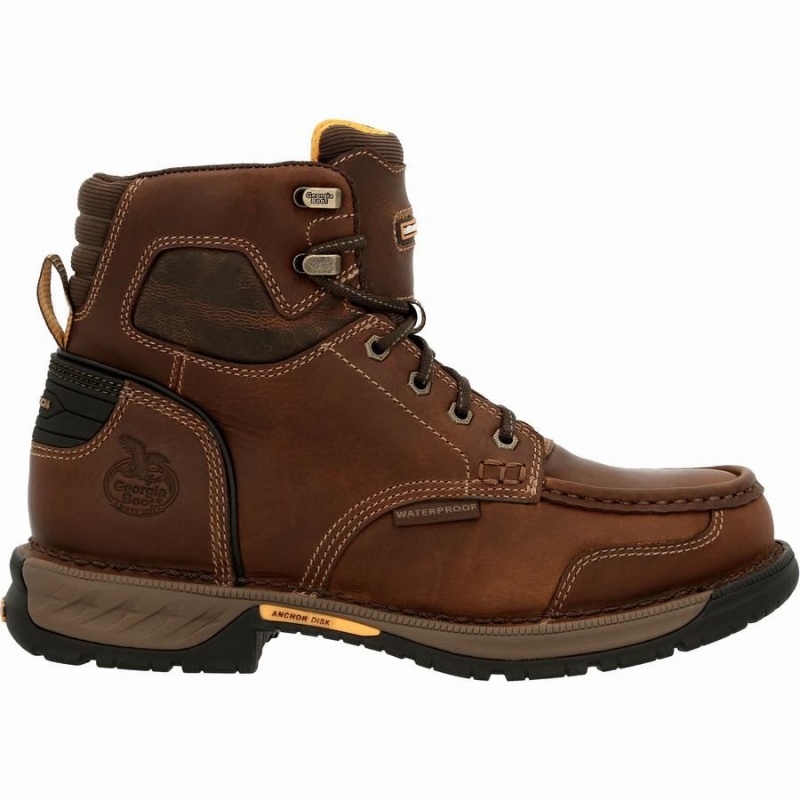 Μποτακια Εργασιασ Georgia Boot Athens 360 αδιαβροχα Steel toe ανδρικα καφε | HZ8236514