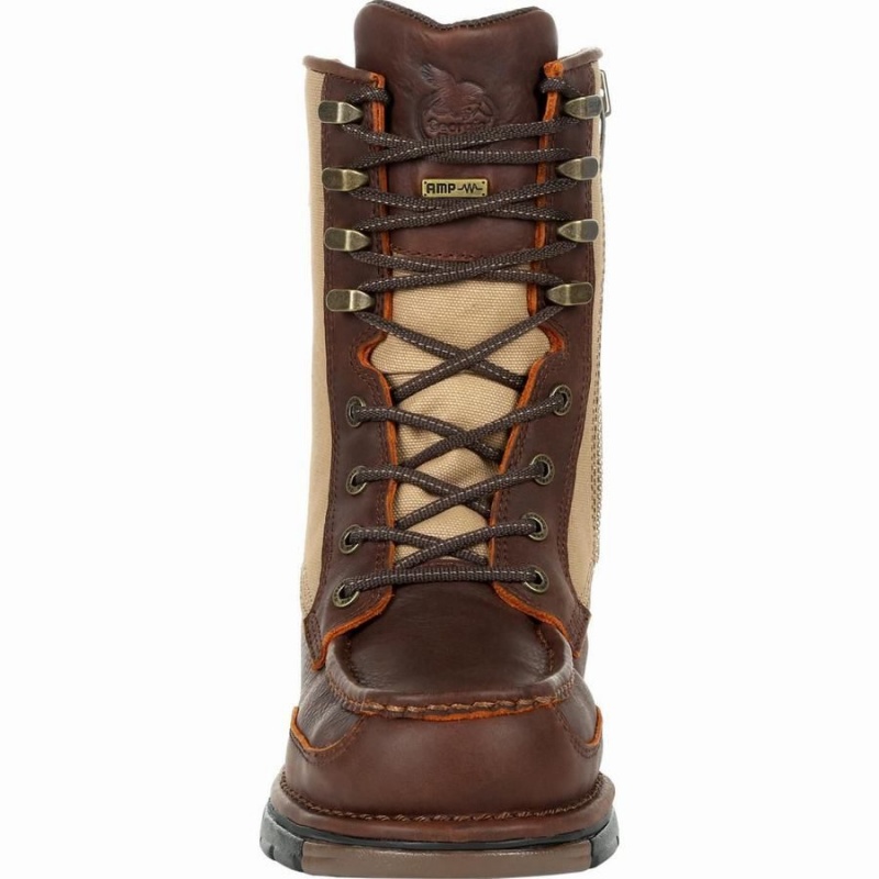 μποτακια αδιαβροχα Georgia Boot Athens Side-Zip Upland ανδρικα καφε | BX3840659