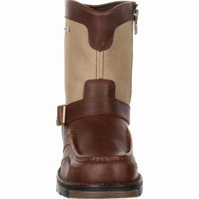 μποτακια αδιαβροχα Georgia Boot Athens Side-Zip ανδρικα καφε | HK2180736