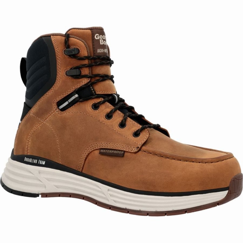 Μποτακια Εργασιασ Georgia Boot DuraBlend Sport Composite toe αδιαβροχα ανδρικα καφε | VK5203746