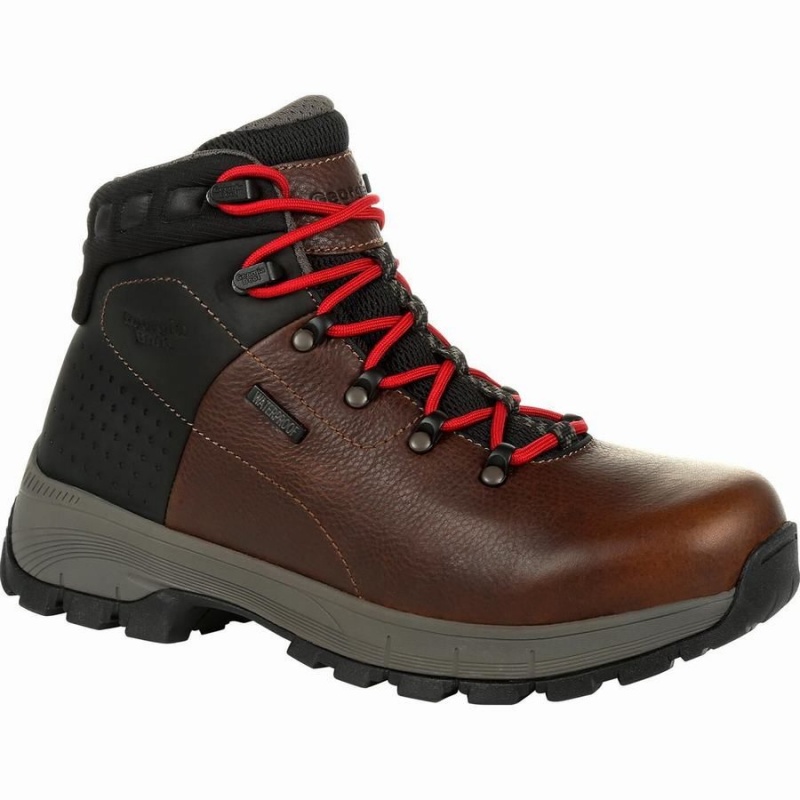 Μποτακια Ορειβατικα Georgia Boot Eagle Trail Alloy toe αδιαβροχα ανδρικα καφε | ZJ2859016