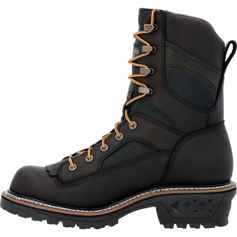 Μποτακια Εργασιασ Georgia Boot LTX Logger Composite toe αδιαβροχα ανδρικα μαυρα | JB1507486