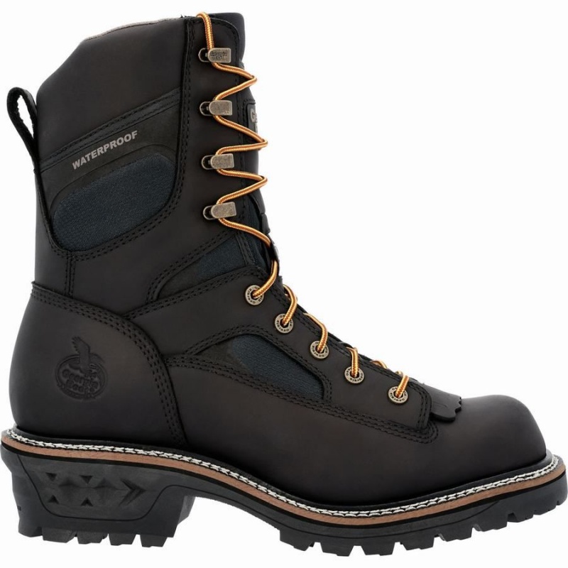 Μποτακια Εργασιασ Georgia Boot LTX Logger Composite toe αδιαβροχα ανδρικα μαυρα | JB1507486