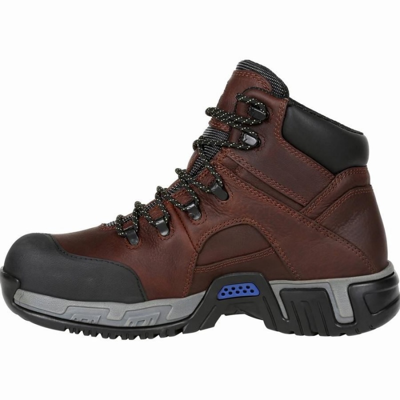 Μποτακια Εργασιασ Georgia Boot Michelin® HydroEdge Steel toe αδιαβροχα ανδρικα καφε | IM8961034