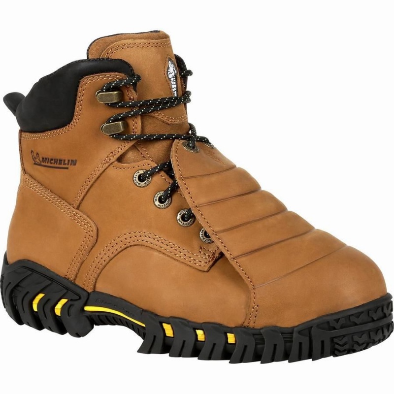 Μποτακια Εργασιασ Georgia Boot Michelin® Sledge Steel toe Metatarsal ανδρικα καφε | NE4357810