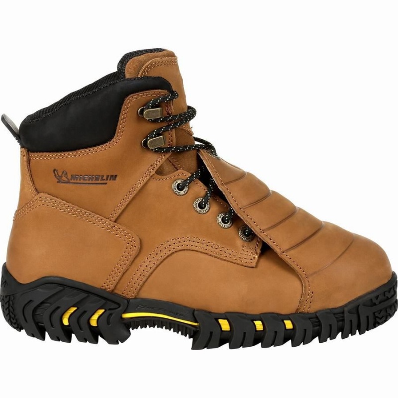 Μποτακια Εργασιασ Georgia Boot Michelin® Sledge Steel toe Metatarsal ανδρικα καφε | NE4357810