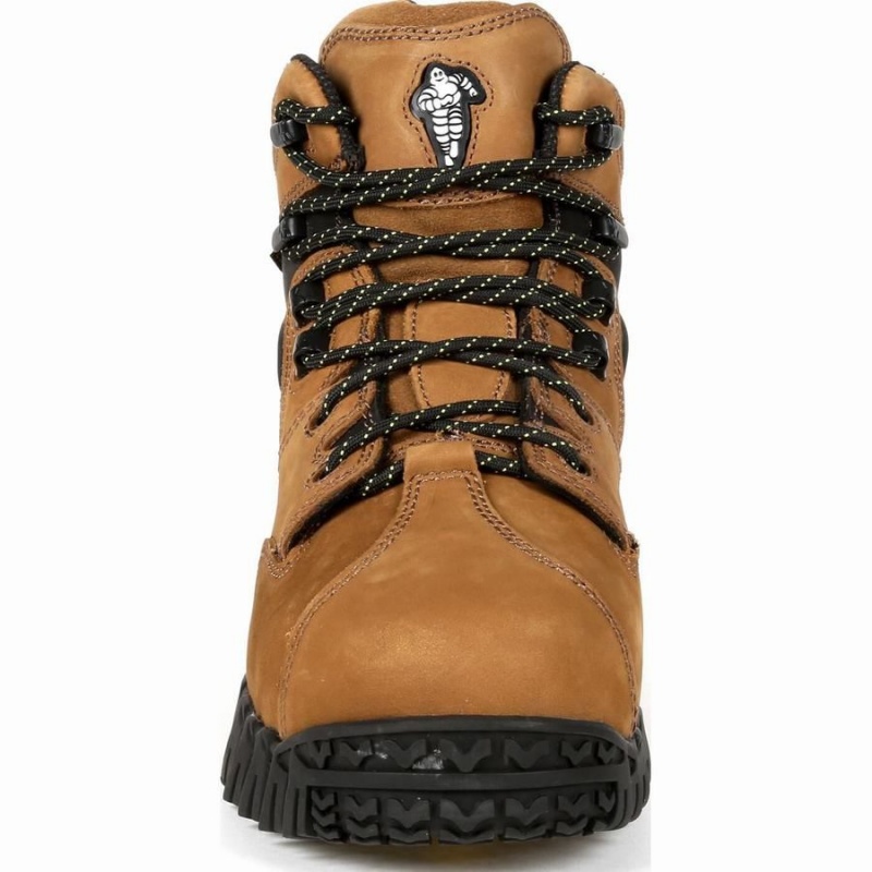 Μποτακια Εργασιασ Georgia Boot Michelin® Steel toe Internal Met Guard ανδρικα καφε | XY2459136