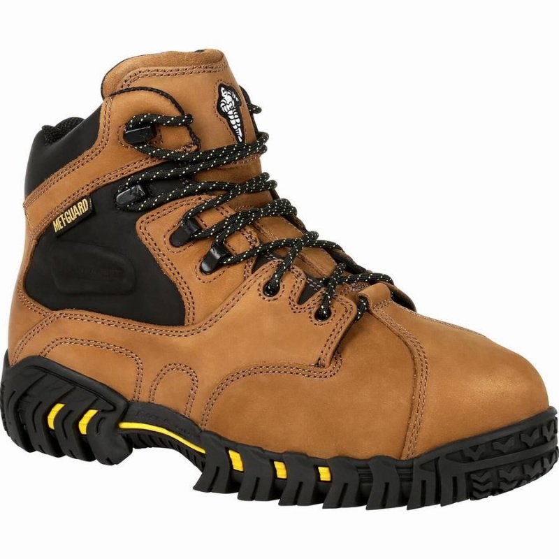 Μποτακια Εργασιασ Georgia Boot Michelin® Steel toe Internal Met Guard ανδρικα καφε | XY2459136