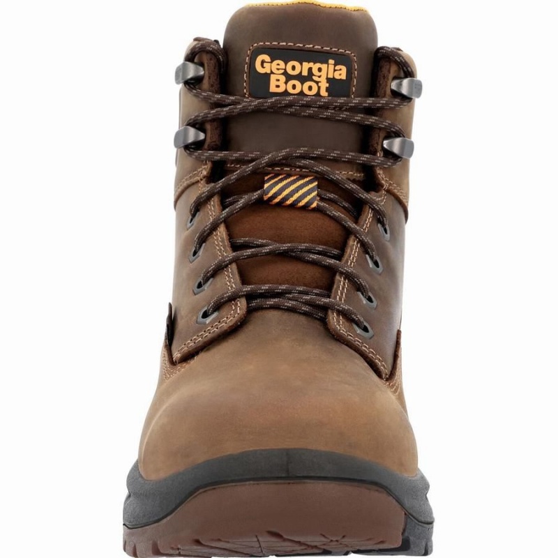 Μποτακια Εργασιασ Georgia Boot OT Alloy toe αδιαβροχα ανδρικα καφε | EA4539702